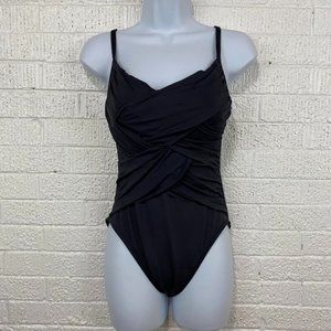 La Blanca One Piece Swimsuit Size 8 Black